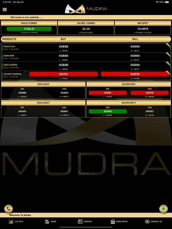 Скриншоты Mudra Bullion iPad 