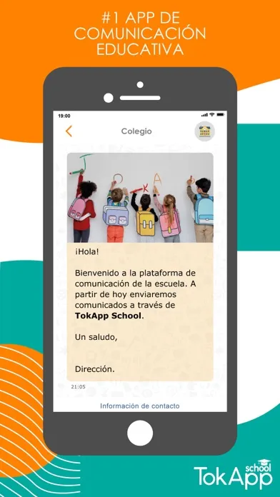 Capturas de tela do TokApp School