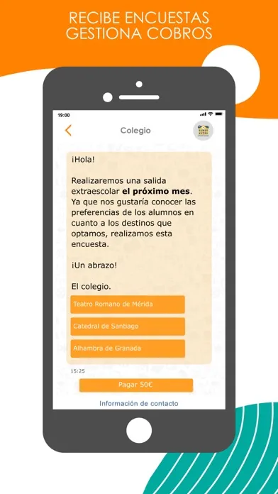 Capturas de tela do TokApp School