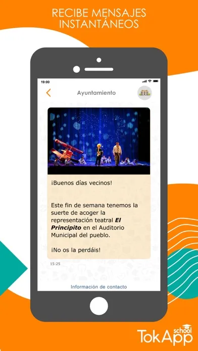 Capturas de tela do TokApp School
