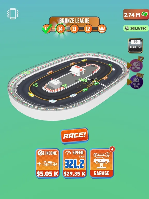 Clicker Racing 3D iPad  스크린샷