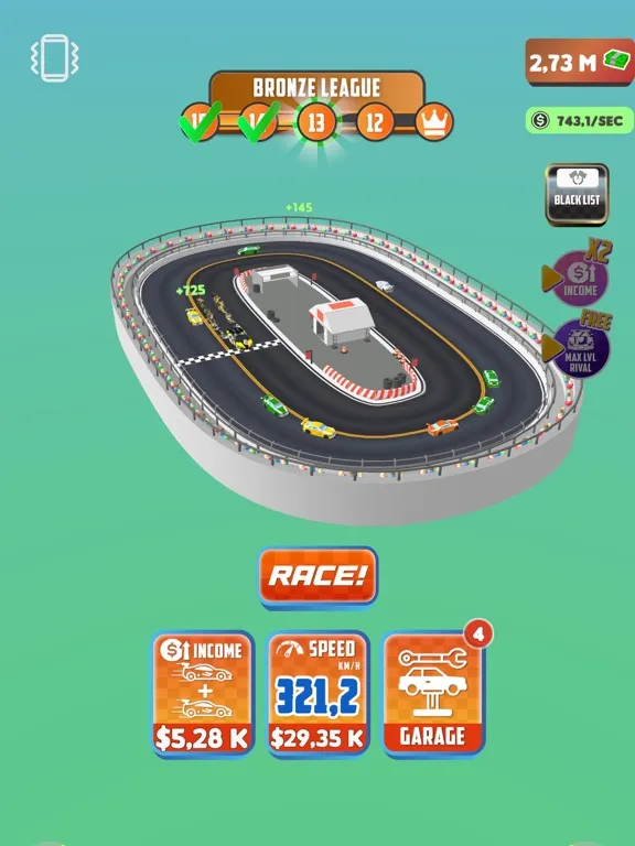 Clicker Racing 3D iPad  스크린샷