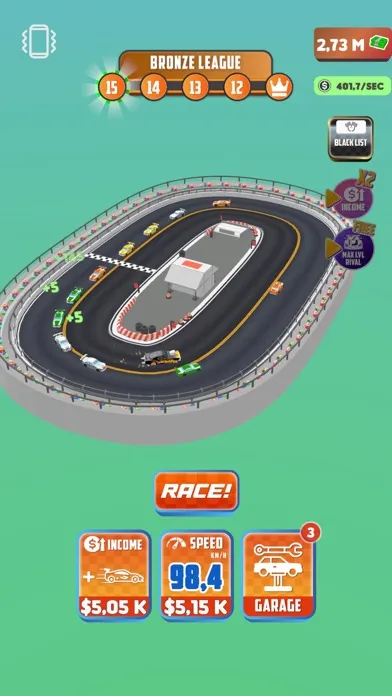 Clicker Racing 3D 스크린샷