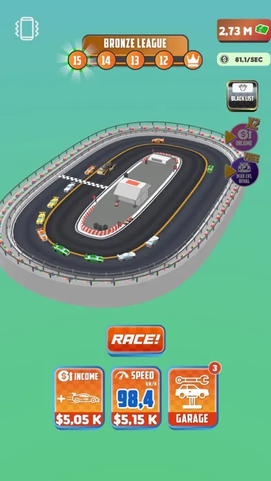 Clicker Racing 3D 스크린샷