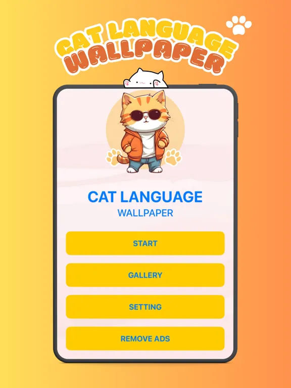 Capturas de tela do Cat Language Wallpaper iPad 
