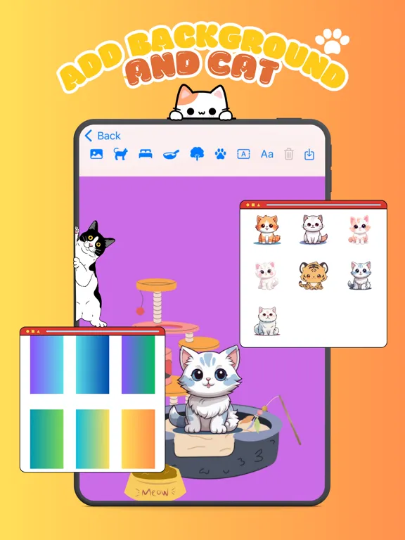 Capturas de tela do Cat Language Wallpaper iPad 