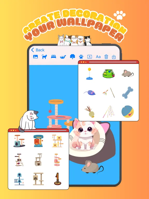 Capturas de tela do Cat Language Wallpaper iPad 