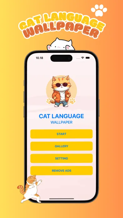 Capturas de tela do Cat Language Wallpaper