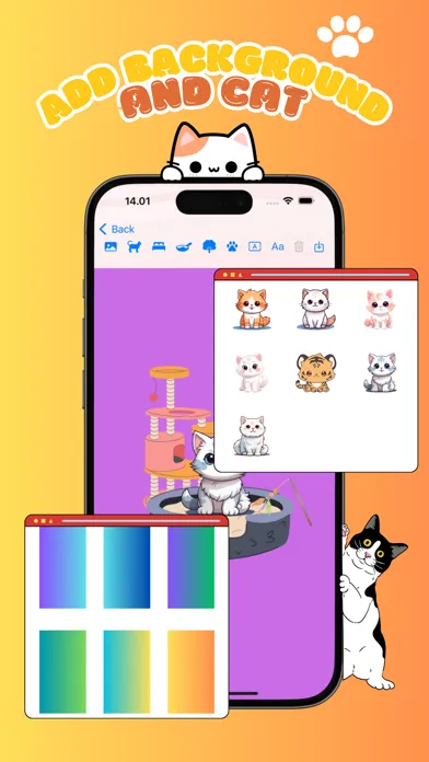 Capturas de tela do Cat Language Wallpaper