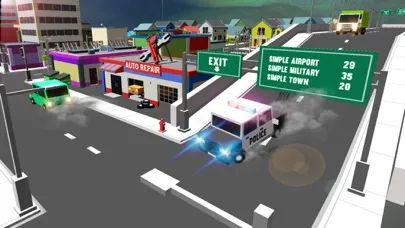 Blocky Police - Super Hero Car سکرین شاٹس
