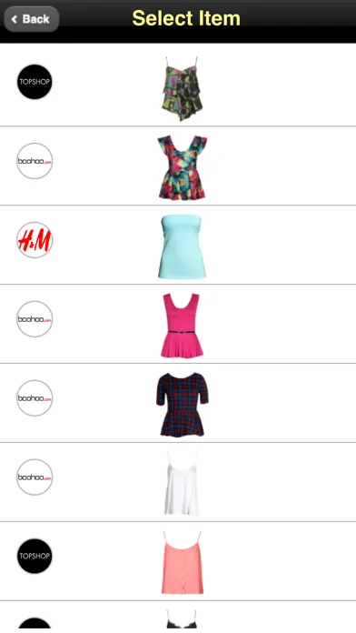 Tangkapan layar Virtual Dressing Room