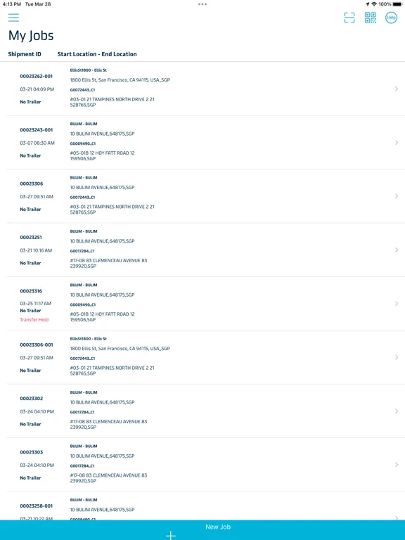 Screenshot di SCE TMS Mobile iPad 
