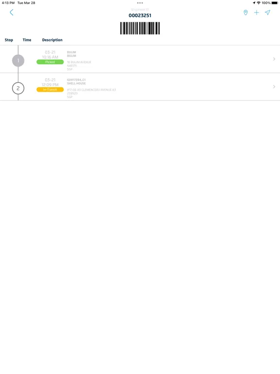 Screenshot di SCE TMS Mobile iPad 