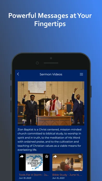 Ảnh chụp màn hình của Zion Baptist Church Hampton