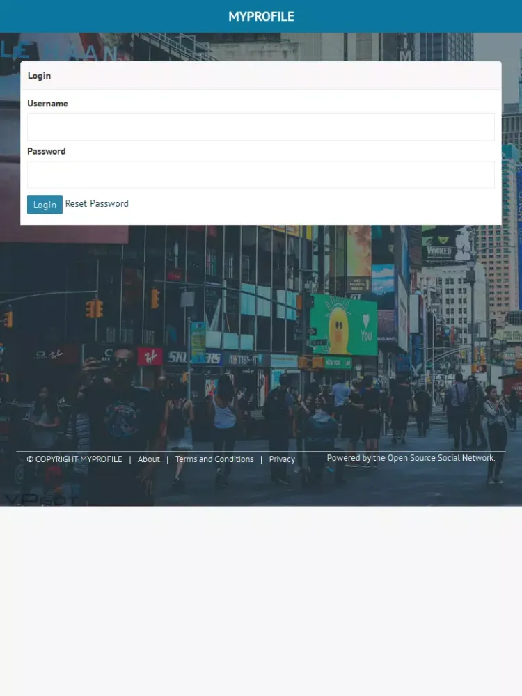 MyProfile Screenshots