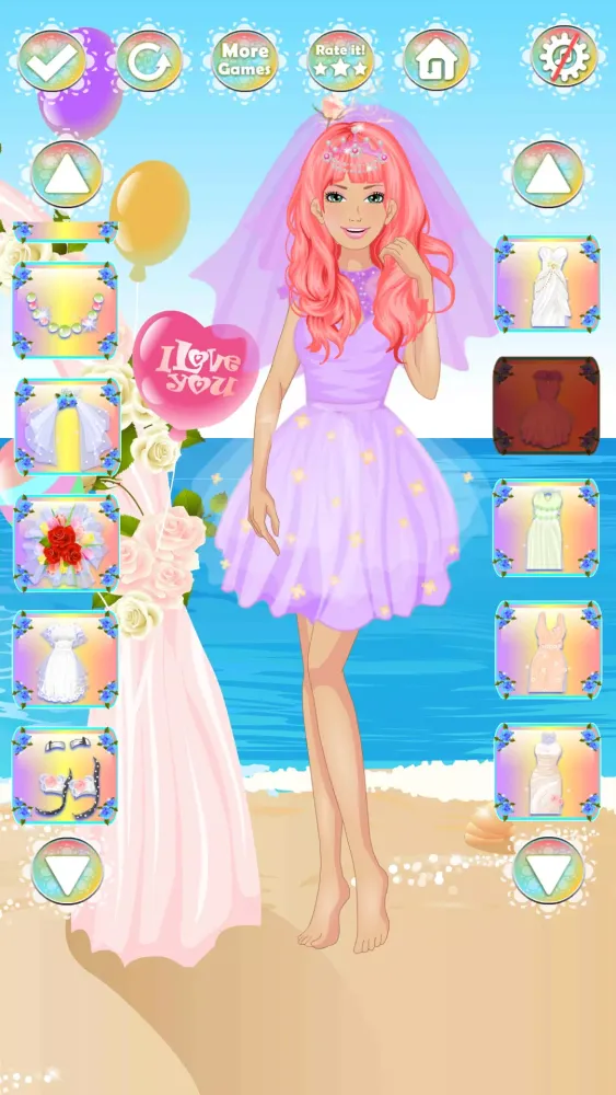 Elegant Wedding Dress up Game Screenshots