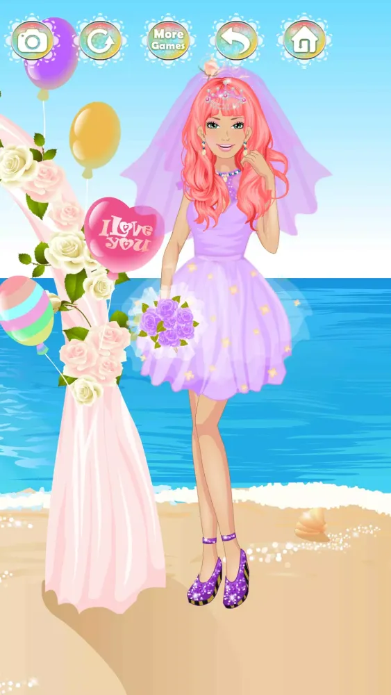 Elegant Wedding Dress up Game Screenshots