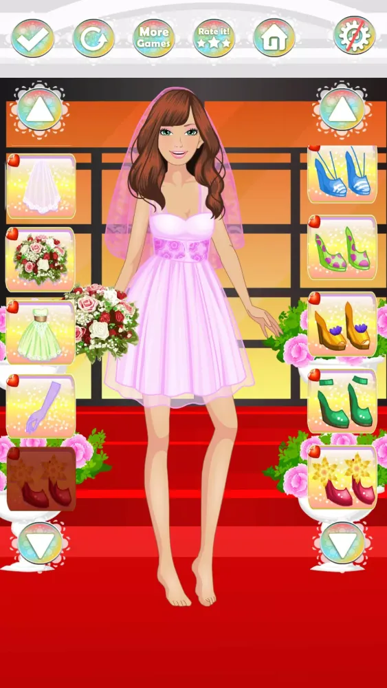 Elegant Wedding Dress up Game Screenshots