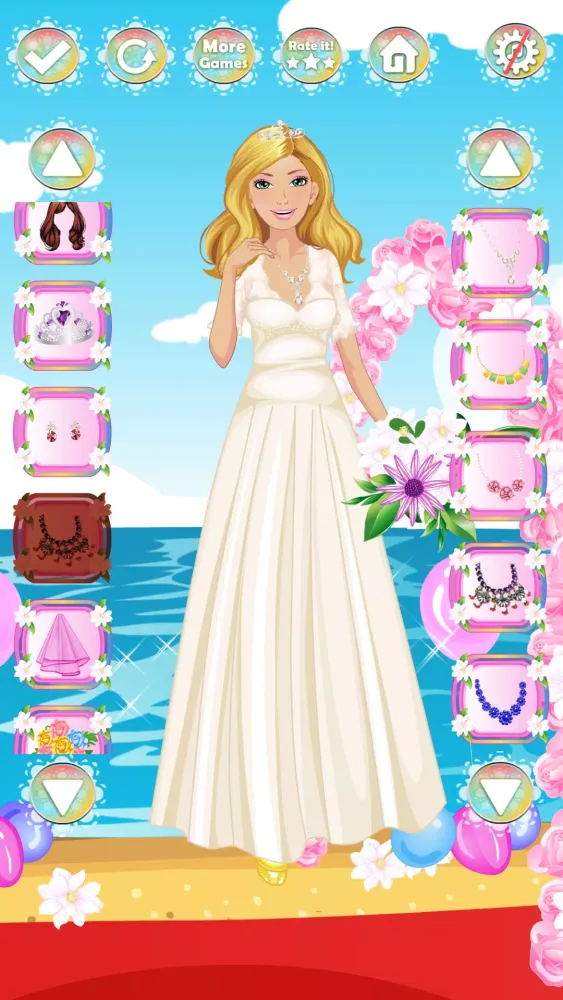 Elegant Wedding Dress up Game Screenshots