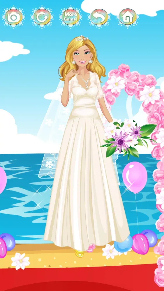 Elegant Wedding Dress up Game Screenshots