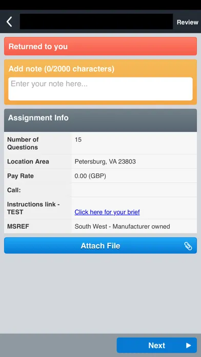 Tangkapan skrin Mystery Shoppers Ltd Mobile