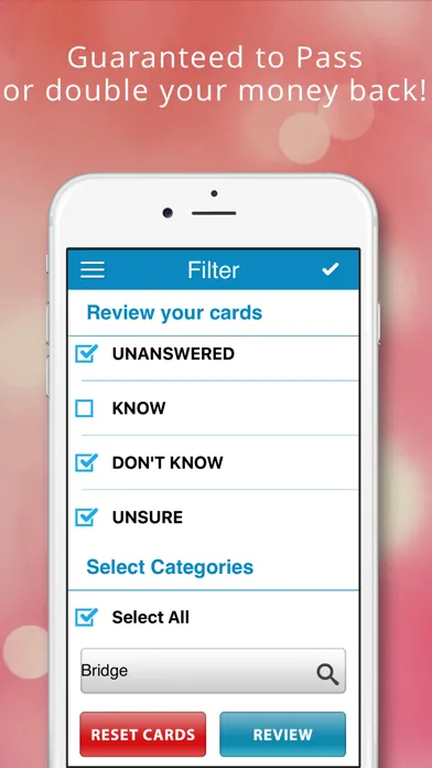 Zrzuty ekranu Prosthodontics Cram Cards