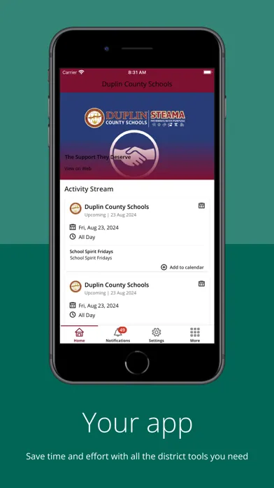 Capturas de tela do Duplin County Schools