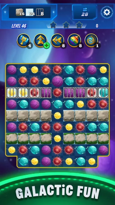 Planets Crush Match 3 Ekran Görüntüleri