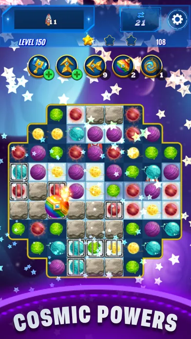 Planets Crush Match 3 Ekran Görüntüleri