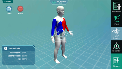 Tangkapan layar 3D PED Burn Resuscitation