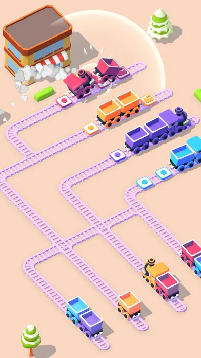 Capturas de tela do Train Puzzle.