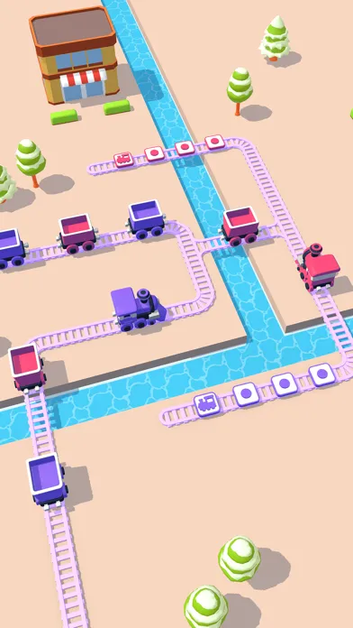 Capturas de tela do Train Puzzle.