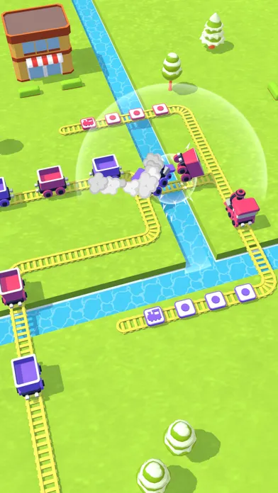 Capturas de tela do Train Puzzle.