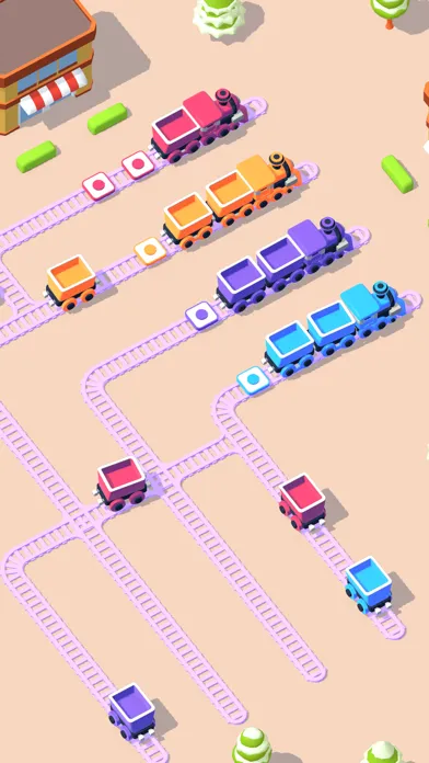 Capturas de tela do Train Puzzle.