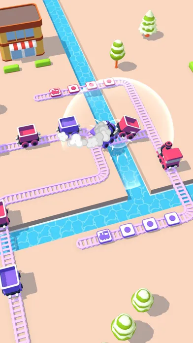 Capturas de tela do Train Puzzle.