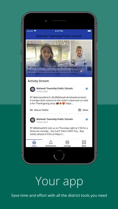 Captures d'écran de Mahwah Township Public Schools