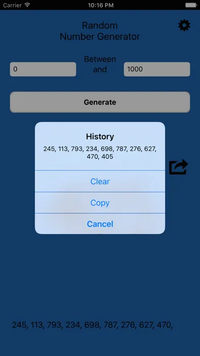 Captures d'écran de The Random Number Generator