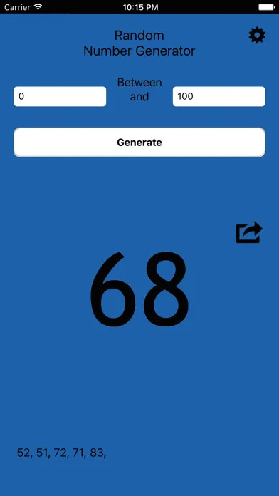 Captures d'écran de The Random Number Generator