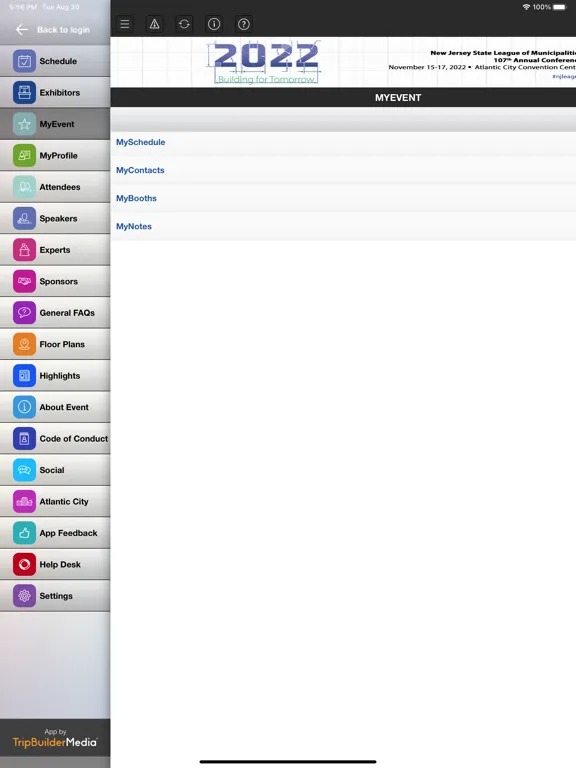 2022 NJLM Annual Conference iPad  スクリーンショット