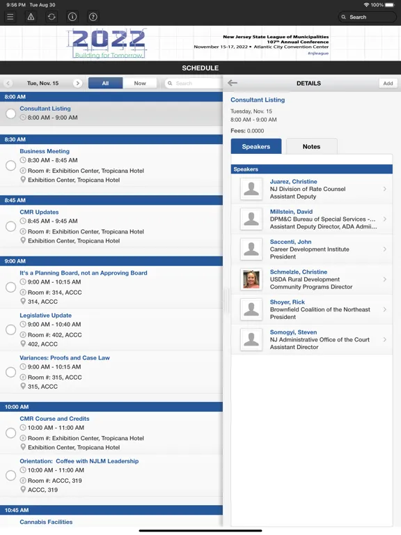 2022 NJLM Annual Conference iPad  スクリーンショット