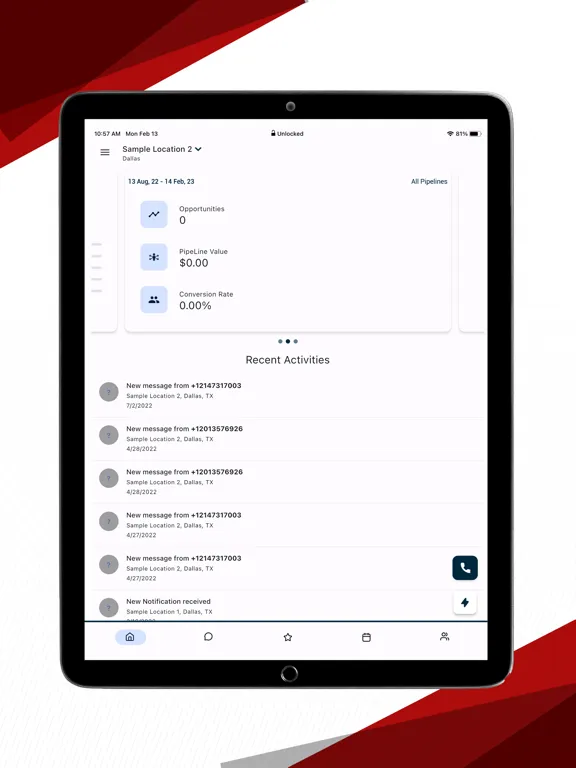 Captures d'écran de NPE RAINMAKER iPad 