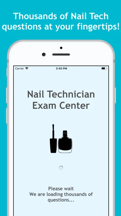 Capturas de tela do Nail Technician Exam Center