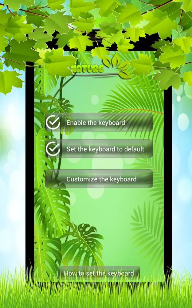 Nature Keyboard Themes Screenshots
