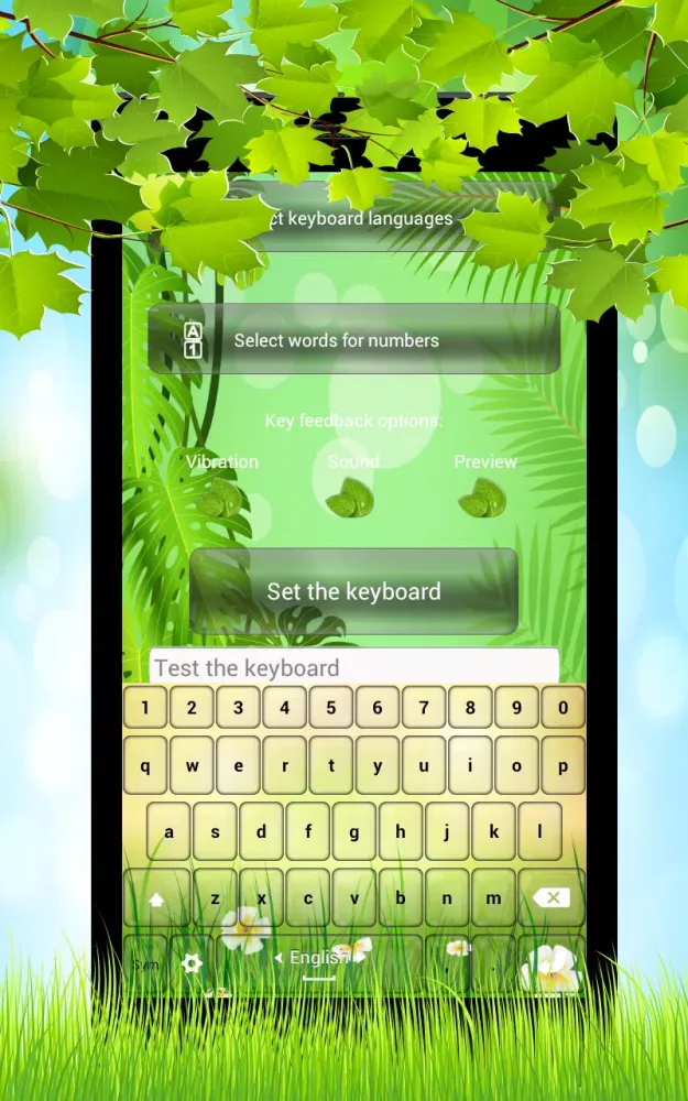 Nature Keyboard Themes Screenshots