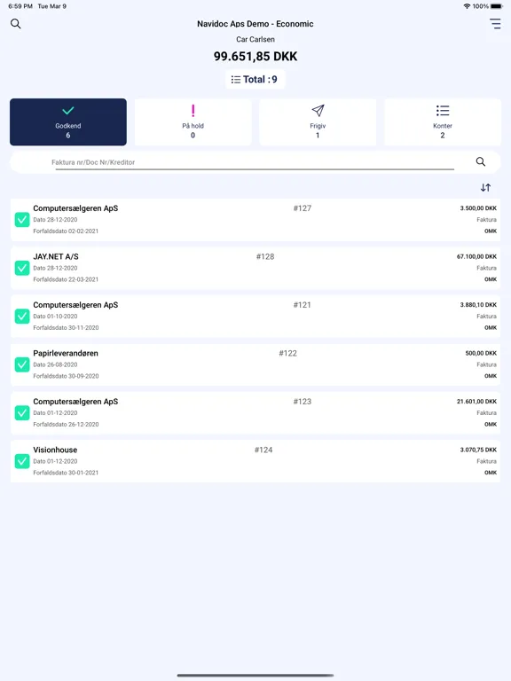 Navidoc Workflow iPad 应用截图