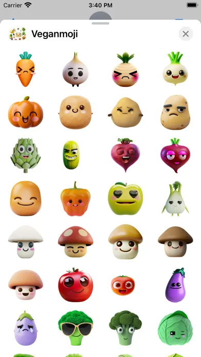 تصاویر Veganmoji Stickers