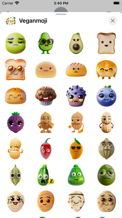 تصاویر Veganmoji Stickers