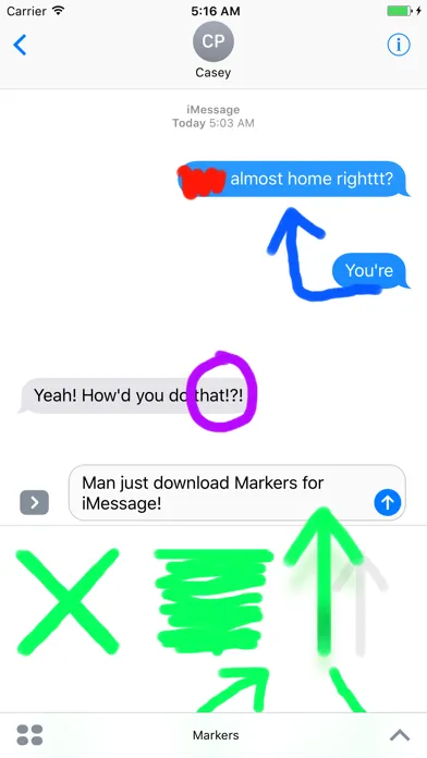 Markers for iMessage应用截图