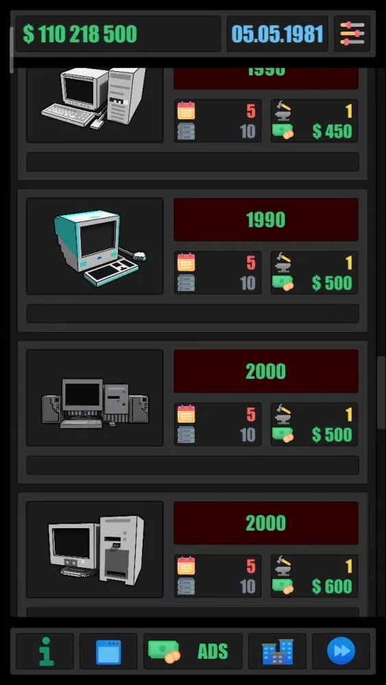 Zrzuty ekranu Computer Tycoon