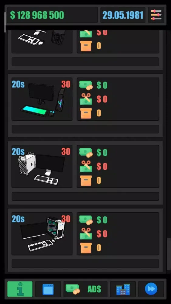 Zrzuty ekranu Computer Tycoon